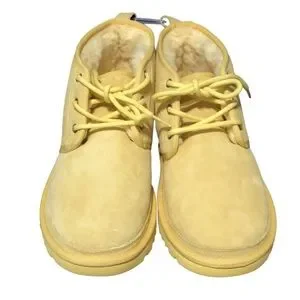 UGG Neumel Suede Mens Fur Lined Wool Chukka Ankle Boots Yellow SZ 10 & 13 Ugg Mens Neumel Suede Casual Chukka Boots - Walmart.com main image 4